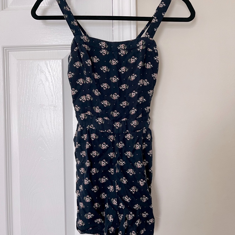 navy blue romper